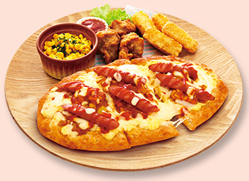 ホットドッグピザ